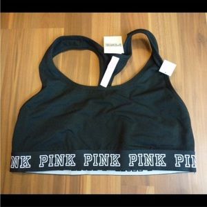 New Victoria's Secret PINK Logo Bra Top - Large